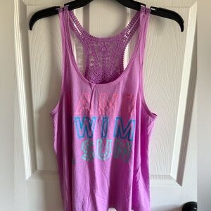 flowy racer back top